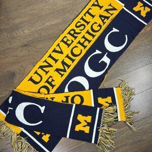 MICHIGAN WOLVERINES Maize & Blue Scarves THREE (3) NWOT